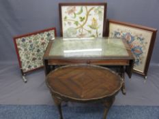 VINTAGE & LATER OCCASIONAL FURNITURE PARCEL to include a reproduction sofa type coffee table with