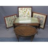 VINTAGE & LATER OCCASIONAL FURNITURE PARCEL to include a reproduction sofa type coffee table with