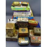 COMMEMORATIVE TINS & JIGSAWS COLLECTION within two boxes