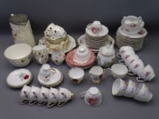 VICTORIAN & LATER TEA WARE, a good mixed quantity, having floral and gilt decoration