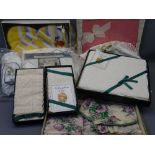 VINTAGE & LATER HOUSEHOLD LINEN including Nottingham Lace products by Laura Ashley