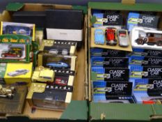 DIECAST COLLECTOR'S VEHICLES, a mixed quantity in two boxes, mostly in original packaging