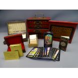 MODERN MAHJONG SETS & PLAYING CARDS including a set made from 99.9% pure 24ct gold foil