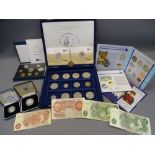 VINTAGE & LATER COINAGE & BANK NOTE COLLECTION (2), mainly Royal Mint to include 1995 cased proof