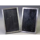 SILVER PICTURE FRAMES, near pair, Birmingham 1936 and 1955, 14 x 9cms