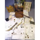 MIXED COLLECTABLES GROUP including navigation maps for inland waterways, Antique Collector's Club