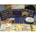 STAMPS - first day covers, mixed ephemera and collectables including ABBA picture disc ETC