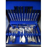 PART CANTEEN OF ANGORA PLATED CUTLERY