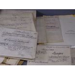 19TH CENTURY PROPERTY DEEDS, (many local) an assortment