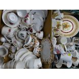 COLCLOUGH, BAVARIAN & ROYAL LONGTON TEAWARE, commemorative items ETC (2 boxes)