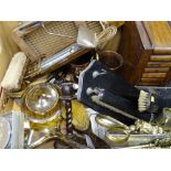 TREEN, METALWARE and an assortment of mixed items
