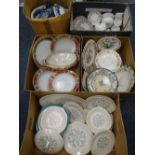 STAFFORDSHIRE TEAWARE, DINNERWARE ALSO PORTMEIRION ETC a large parcel, (5 boxes)