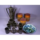 PORTMEIRION TOTEM POLE COFFEE WARE, Hornsea provision containers ETC