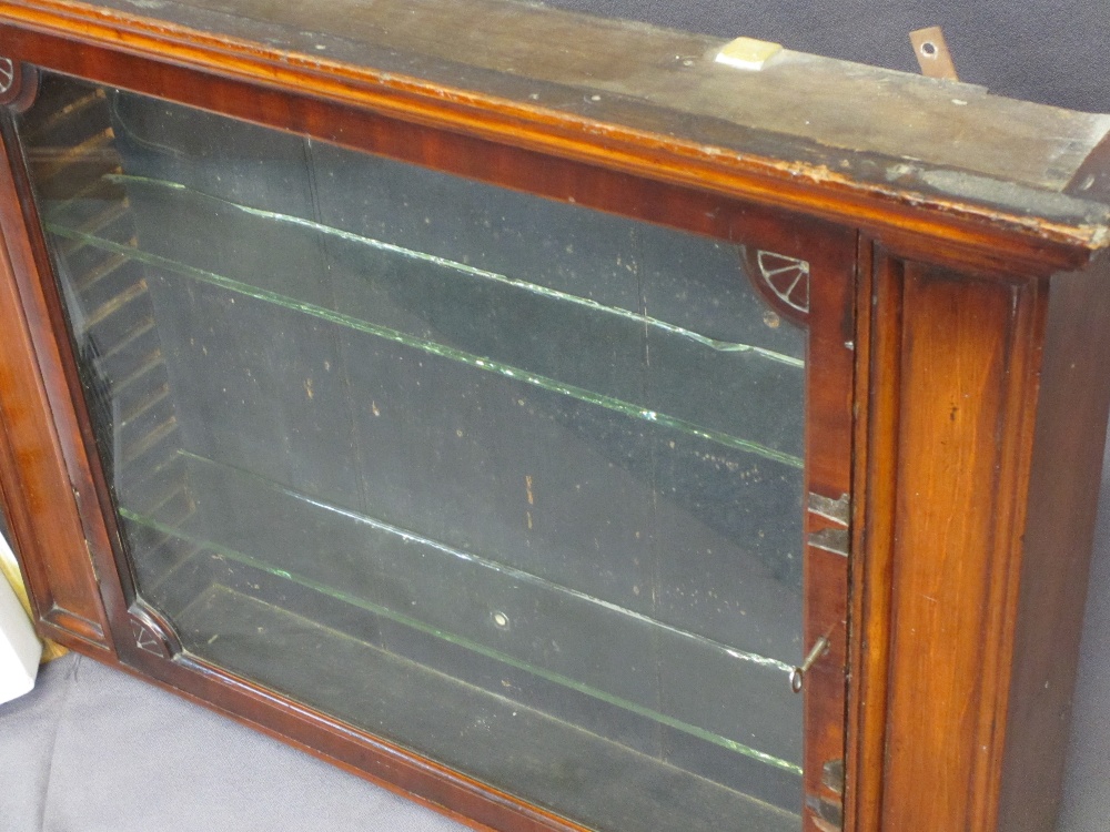 J P JOYCE CHEMIST SIGN and an Edwardian mahogany chemist's wall cabinet with single glazed door - Image 2 of 2