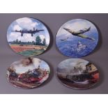 BRADFORD EXCHANGE COLLECTOR'S PLATES, many boxed, aircraft ETC, approximately 50 (6 boxes)