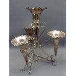 EPNS EPERGNE CENTRE PIECE with four flutes