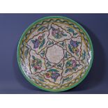 CHARLOTTE RHEAD CHARGER, 32cms diameter, signed