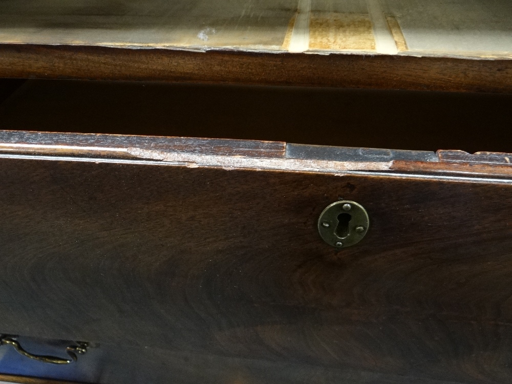 GEORGE III MAHOGANY TALLBOY CHEST, dentil cornice with blind fret frieze and canted corners, - Image 42 of 45