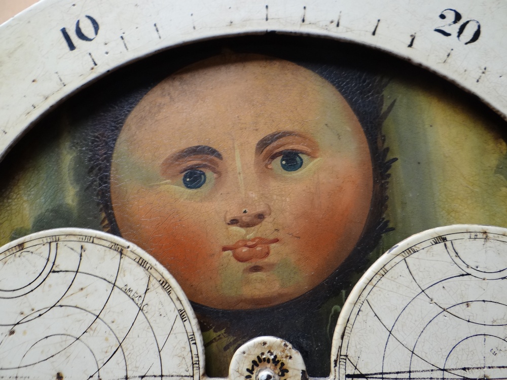 19TH CENTURY MAHOGANY 8-DAY LONGCASE CLOCK, painted moon phase dial signed 'Warwick High St. - Image 19 of 48