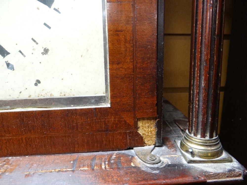 19TH CENTURY MAHOGANY 8-DAY LONGCASE CLOCK, painted moon phase dial signed 'Warwick High St. - Image 14 of 48