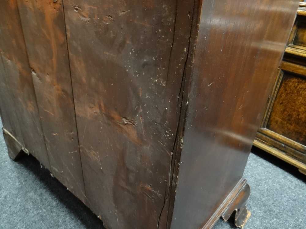 GEORGE III MAHOGANY TALLBOY CHEST, dentil cornice with blind fret frieze and canted corners, - Image 32 of 45