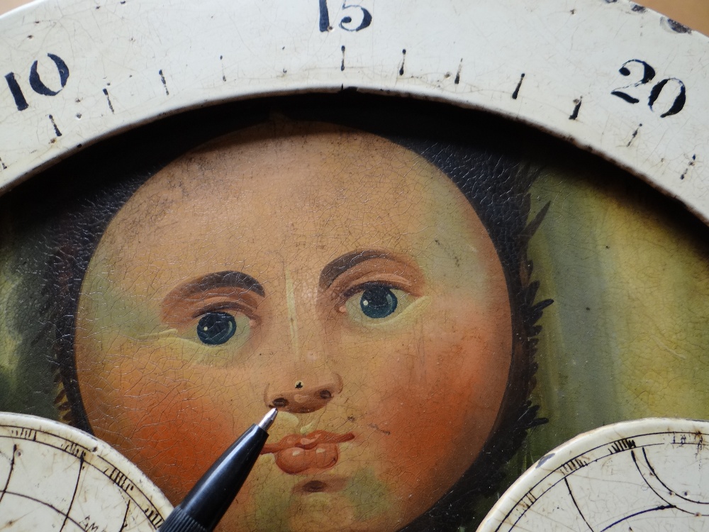 19TH CENTURY MAHOGANY 8-DAY LONGCASE CLOCK, painted moon phase dial signed 'Warwick High St. - Image 16 of 48