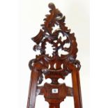 MODERN REPRODUCTION MAHOGANY ROCOCO-STYLE EASEL, 180cms high