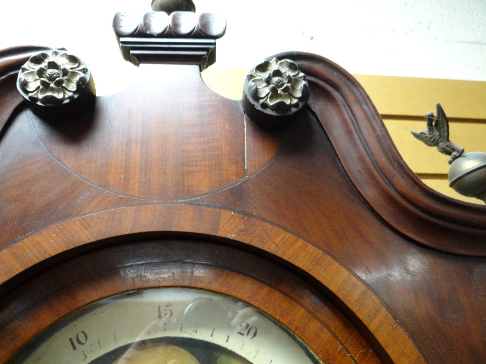 19TH CENTURY MAHOGANY 8-DAY LONGCASE CLOCK, painted moon phase dial signed 'Warwick High St. - Image 6 of 48