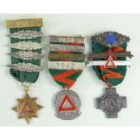 THREE MID CENTURY SAFE DRIVING COMPETITION MEDALS, to G.C. Flaherty, with bars dated 1939-1960 (3)