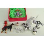 ASSORTED BUTLER & WILSON BOXED JEWELLERY to include panda pendant on chain, teddy bear bar brooch,