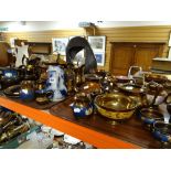 LARGE GROUP OF 19TH CENTURY COPPER LUSTRE mostly jugs