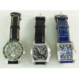 THREE VOSTOK GENTLEMAN'S WRISTWATCHES including models: N-1 Rocket, Red Square and Metro, all
