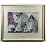 SIR WILLIAM RUSSELL FLINT RA PRWS limited edition photo lithograph printed in colours - Balance,