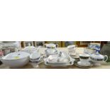 ASSORTED MODERN CHINA TEAWARES including Wedgwood 'Asia' pattern, Doulton 'Carlisle' pattern teacups