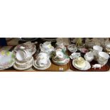 ASSORTED BONE CHINA TEAWARES including Royal Staffordshire, Crown Royal, Royal Worcester, Royal