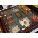 FRANKLIN MINT COLLECTORS EDITION CLUEDO BOARD GAME with glazed top, drawers and booklet