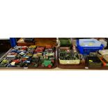 ASSORTED DINKY & OTHER DIECAST TOY VEHICLES together with various other toy soldiers and parlour