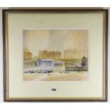 DAVID BELLAMY watercolour - entitled verso 'Tenby Harbour in Summer', signed, 24 x 30cms