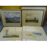 JOHN MORRIS & OTHERS FRAMED WATERCOLOURS, PICTURES & PRINTS