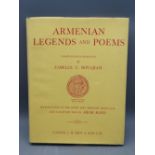 ARMENIAN LEGENDS & POEMS BOOK compiled and illustrated by Zabelle C Boyajian with an introduction by