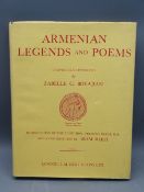 ARMENIAN LEGENDS & POEMS BOOK compiled and illustrated by Zabelle C Boyajian with an introduction by