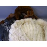 THREE LADY'S VINTAGE FUR AND OTHER JACKETS