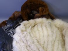 THREE LADY'S VINTAGE FUR AND OTHER JACKETS