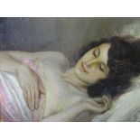 BAIRD oil on canvas - said to be of Ruth Fisher, signed right hand side, 42 x 50cms