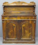 ROSEWOOD CHIFFONIER, 134cms H, 110cms W, 41cms D