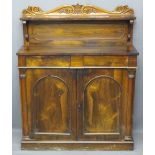 ROSEWOOD CHIFFONIER, 134cms H, 110cms W, 41cms D