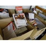 MANCHESTER UNITED HOME PROGRAMMES, FIVE BOXES, 1983 - 2005 dates along with a mixed quantity of