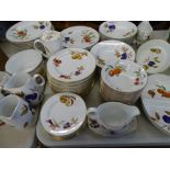 ROYAL WORCESTER EVESHAM DINNER & TABLE WARE, 70 plus pieces (some gilt ware, surface scratches and