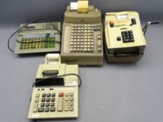 BURROUGHS VINTAGE ADDING MACHINE and three other