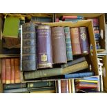 VINTAGE & LATER BOOKS, five boxes